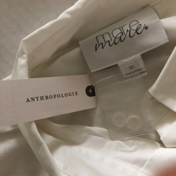 NEW Anthropologie Mare Women sz XL Buttondown 2 in 1 Sequin Mini Shirt Dress - Picture 16 of 16